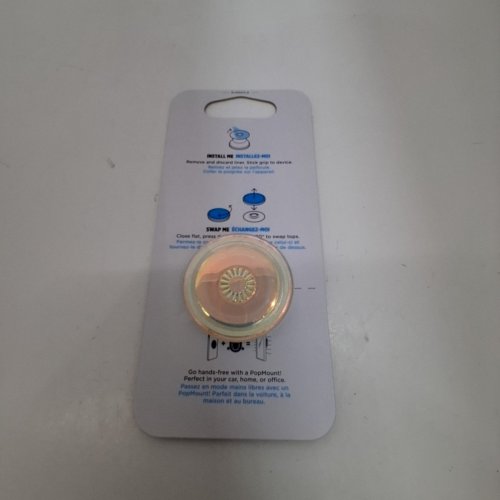 POPSOCKETS ADHESIVE PHONE GRIP AND STAND WITH SWAPPABLE TOP - CLEAR IRIDESCENT image 2