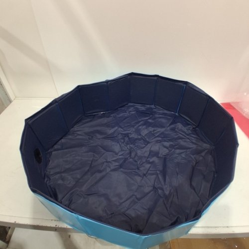 CACSPS FOLDABLE DOG POOL/KIDDIE POOL - 32" X 8" - BLUE image 2