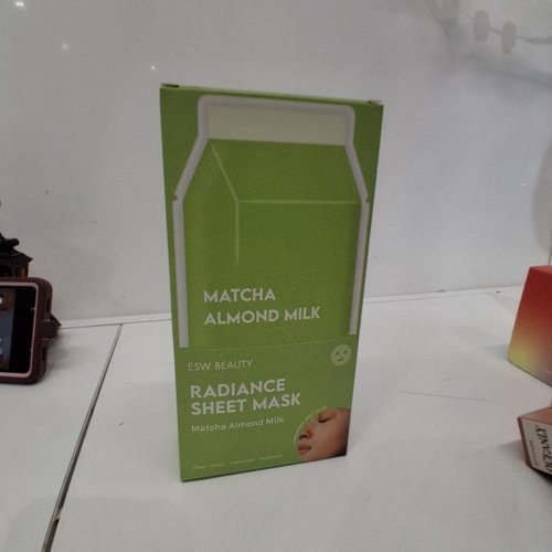 10PK ESW BEAUTY MATCHA ALMOND MILK RADIANCE SHEET MASK image 3