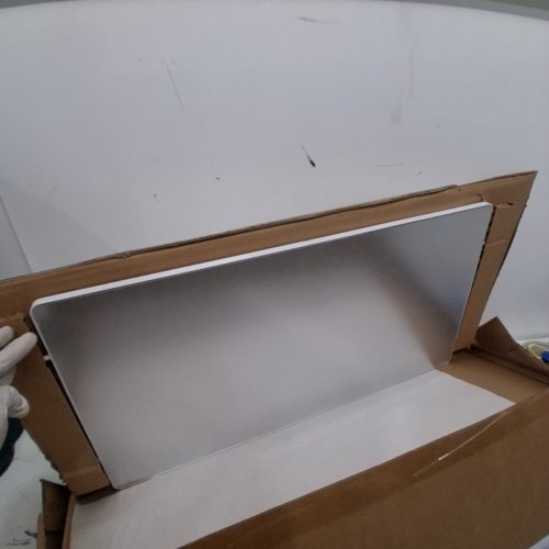 BRIGHTROOM METAL GARMENT RACK WITH MIRROR AND SHELVING - WHITE image 3