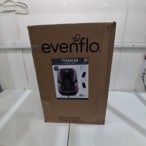 EVENFLO TITAN 65 CONVERTIBLE CAR SEAT -65 LBS - GRAY / RED (MODEL: 37121835C) image 7