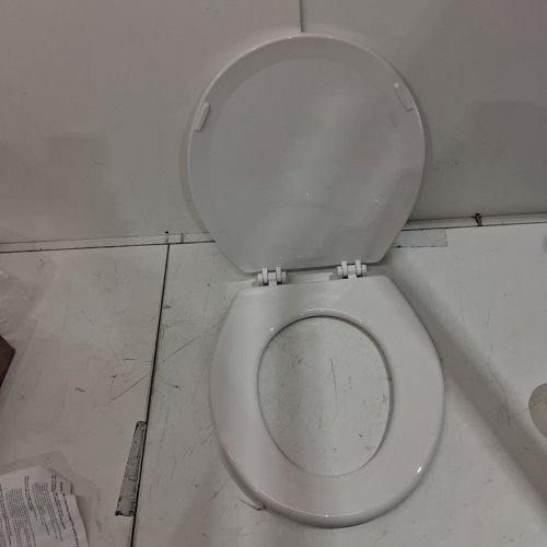 CENTOCO ROUND CENTOCORE MOLDED HEAVY DUTY TOILET SEAT - 17" - WHITE (MODEL: DS700-001) image 2