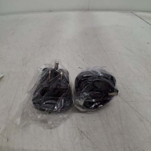 2PK JSADZKJ UNIVERSAL POWER TRAVEL ADAPTER CONVERTER - BLACK (ITEM: X0045L5501) image 2