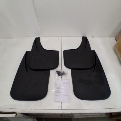 4PC ORVAK MUD FLAPS WITH FENDER FLARES - FOR 2019 - 2024 GMC SIERRA 1500 MODELS - BLACK image 3