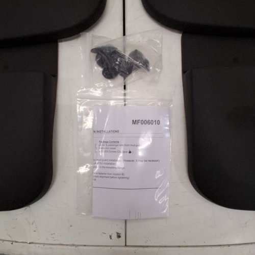 4PC ORVAK MUD FLAPS WITH FENDER FLARES - FOR 2019 - 2024 GMC SIERRA 1500 MODELS - BLACK image 4