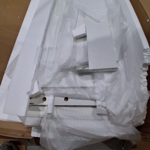 3 DOOR SHOE CABINET WITH 2 DRAWERS - WHITE image 8