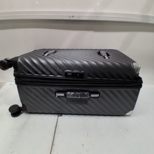 LUGGEX POLYCARBONATE HARD SHELL EXPANDABLE SPINNER SUITCASE WITH TSA LOCK - 28" - BLACK (MODEL: KVT) image 2