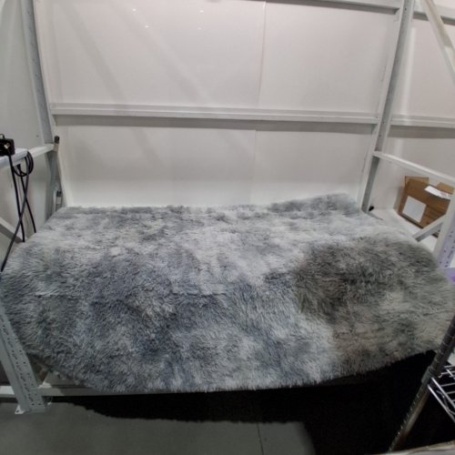 SHAG AREA RUG - 6FT X 5FT - GRAY image 3