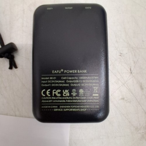 EAFU PORTABLE CHARGER POWER BANK WITH LED DISPLAY - BLACK (MODEL: BE-E1) image 4