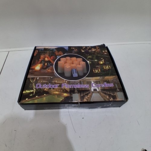 12PC YIIA BATTERY FLAMELESS CANDLES WITH REMOTE - MULTI SIZE image 4