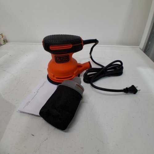 BLACK + DECKER 5" CORDED RNADOM ORBIT SANDER WITH DUST COLLECTION BAG (MODEL: ‎BDERO100) image 3