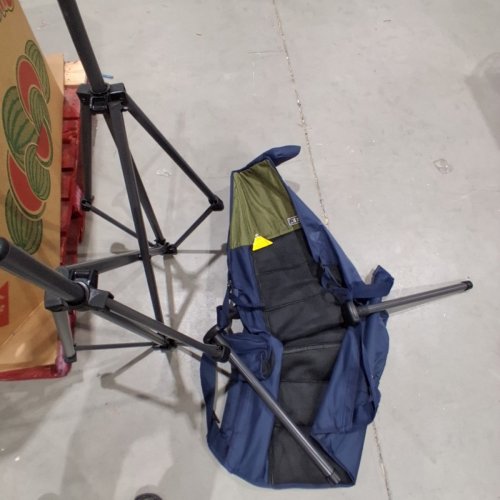 RIO PORTABLE FOLDABLE SWINGING HAMMOCK CHAIR WITH CARRYING BAG - 300LB MAX - BLUE/GREEN (MODEL: 1819465/GRSW02) image 3