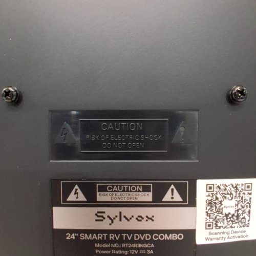 SYLVOX 24" FHD SMART ANDORID TV WITH BUILT IN VIDEO DISC PLAYER - 1080P - SILVER/BLACK - (MODEL:RT24R3KGCA) image 14