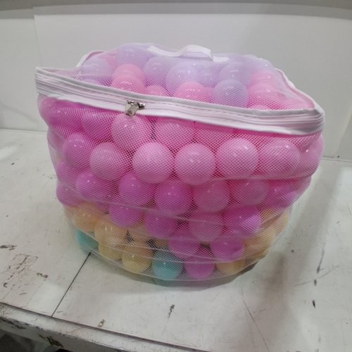 ~400PK PLASTIC BALL PIT BALLS - ASSORTED PASTEL COLORS image 2