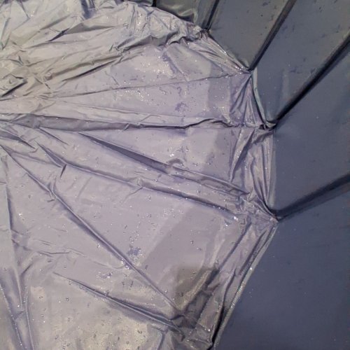 FOLDABLE DOG/PET SWIMMING POOL 79" X 24" - BLUE/GREY image 3