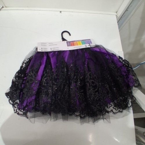 WOMEN'S GOTHIC TUTU - SMALL/MEDIUM - PURPLE / BLACK image 4