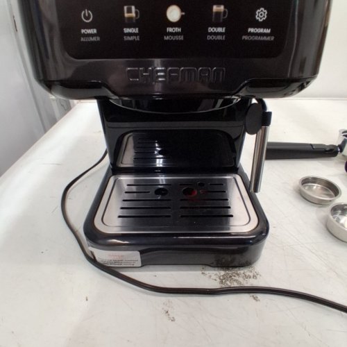 CHEFMAN CRAFTBREW ESPRESSO MACHINE 15-BAR PUMP DIGITAL ESPRESSO MAKER WITH STEAM WAND - BLACK (MODEL: RJ54-SS-15-D-BLK-CA) image 5