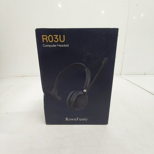 ROWNFUSNY WIRELESS BLUETOOTH COMPUTER HEADSET - BLACK (MODEL:R03U) image 2