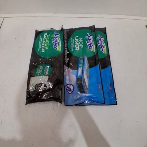 SWIFFER 2-IN-1 SWEEP AND MOP DELUXE MULTI SURFACE MOPPING AND SWEEPING KIT- GREEN/BLACK image 3
