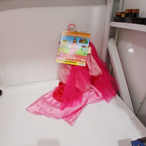 GIRLS DISGUISE SUPER MARIO PRINCESS PEACH COSTUME (DRESS ONLY) - MEDIUM (8-10) - PINK (STYLE: 10690K) image 2