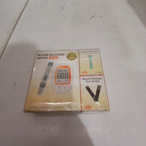 DIABETES BLOOD GLUCOSE MONITOR KIT - WHITE/ORANGE (MODEL:KE-B6) image 2