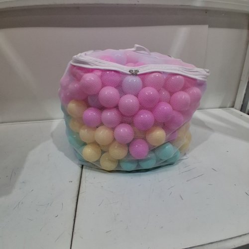 400PK AMAZON BASICS BPA FREE CRUSH-PROOF PLASTIC BALL WITH STORAGE BAG- MULITCOLOR - (MODEL: 76188P) image 2