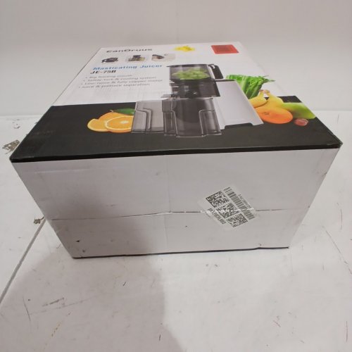 CANOLY MASTICATING JUICER COLD PRESS JUICER WITH LARGE FEED CHUTE - 300W - SILVER/BLACK (MODEL: JE-75B) image 4