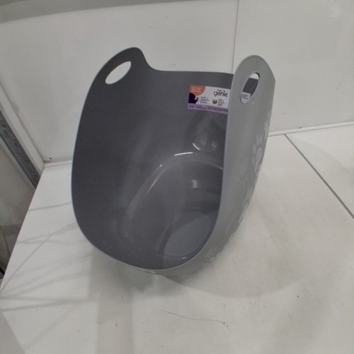 LITTER GENIE CAT LITTER BOX, FLEXIBLE PLASTIC WITH POUR SPOT - GREY (MODEL: I000707) image 2