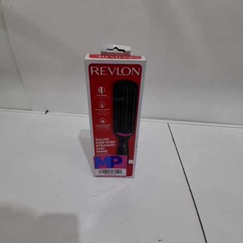 REVLON SALON ONE-STEP STRAIGHT AND SHINE HEATED BRUSH-4.5" SURFACE-BLACK(MODEL:RVST2168F) image 2
