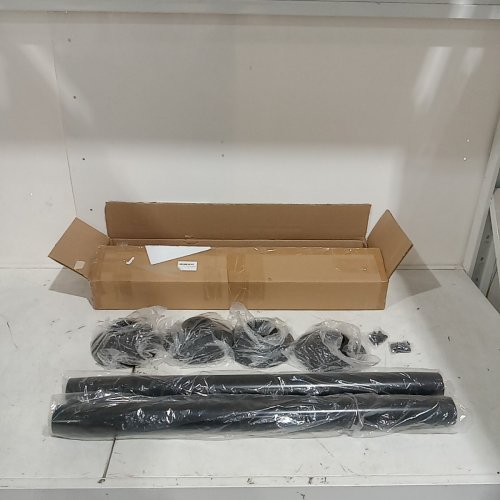 RV METAL TABLE LEGS WITH 2 SURFACE MOUNT PLASTIC BASES - 29" - BLACK image 2