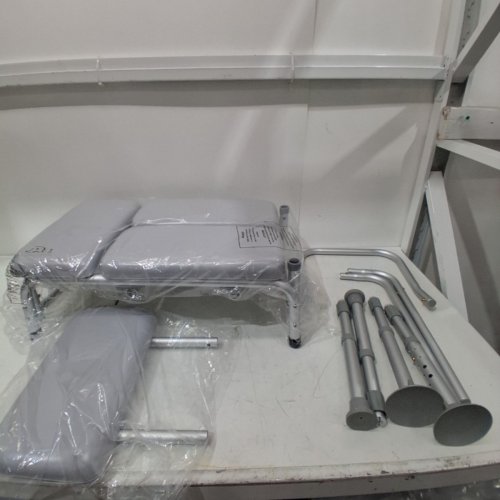 MEDLINE GUARDIAN PADDED TRANSFER BENCH WITH BACK - 400LBS - GREY (MODEL: G3-100KBPX1) image 2