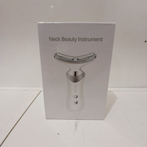EXBELLO RED LIGHT THERAPY NECK & FACE BEAUTY INSTRUMENT - WHITE, SILVER image 2