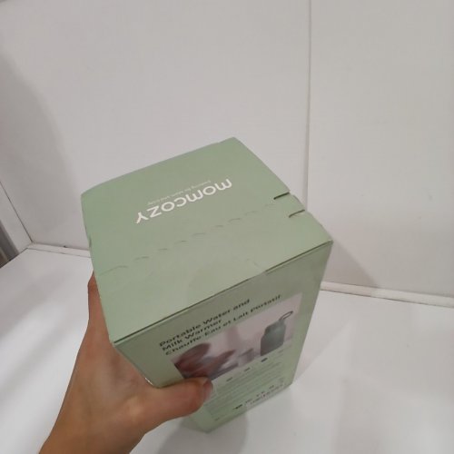 MOMCOZY PORTABLE BEVERAGE WARMER WITH DUAL HEATING MODES FOR BREAST MILK & WATER - 17OZ CAPACITY - PALE GREEN (MODEL: MW05) image 3