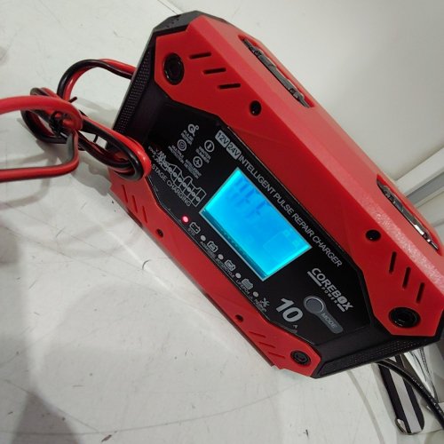 COREBOX SMART TRICKLE BATTERY CHARGER - 12 V/24 V - RED / BLACK (MODEL: H-10CP) image 4