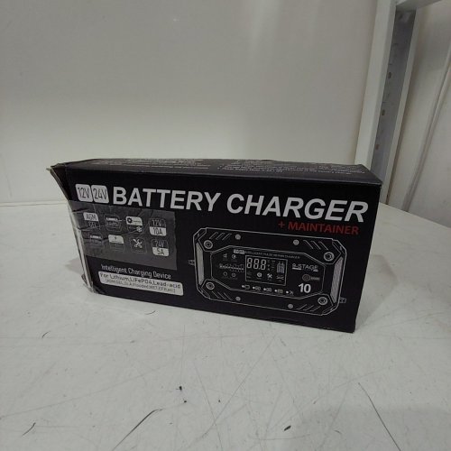 COREBOX SMART TRICKLE BATTERY CHARGER - 12 V/24 V - RED / BLACK (MODEL: H-10CP) image 5