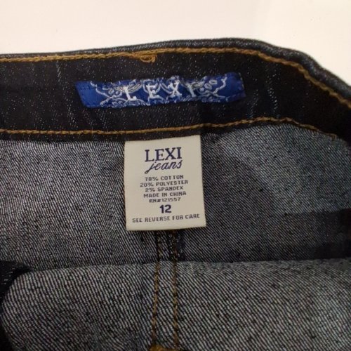 WOMEN'S LEXI JEANS BUTTON DOWN DENIM SKIRT - 12 - DARK WASH image 2