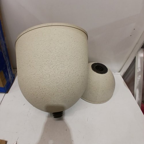 KOL PLASTIC URN PLANTERS PEDESTAL PLANTER POT - 23" - BEIGE image 2