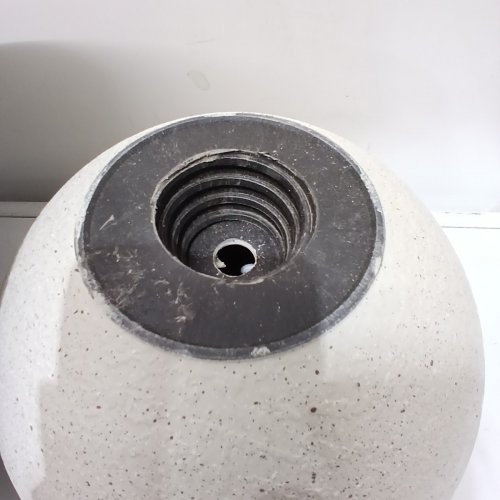 KOL PLASTIC URN PLANTERS PEDESTAL PLANTER POT - 23" - BEIGE image 3