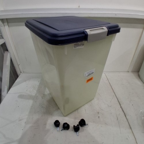 IRIS USA AIRTIGHT PET FOOD CONTAINER ON WHEELS - 69QT - NAVY BLUE (MODEL: MP-12) image 2