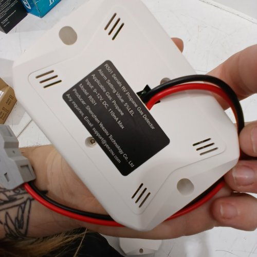 WILDPULSE RV PROPANE GAS AND CARBON MONOXIDE DETECTOR - WHITE (MODEL:R501) image 2
