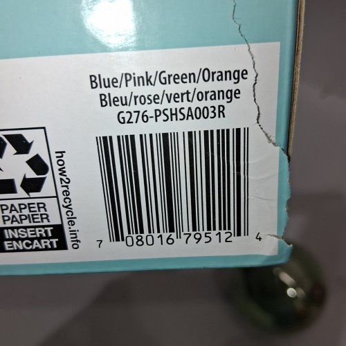 4PC HOLIDAY TIME CHRISTMAS ORNAMENTS - BLUE / PINK / GREEN / ORANGE (MODEL: G276-PSHSA003R) image 3