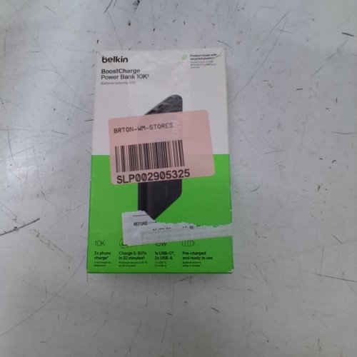 BELKIN BOOSTCHARGE POWER BANK 10K FOR APPLE/SAMSUNG/GOOGLE - 10000MAH - 15W - BLACK - (MODEL: BPB011) image 5