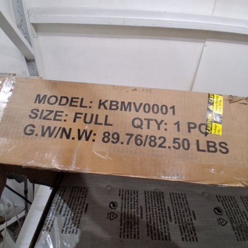 SHA CERLIN LIFT UP WOODEN PLATFORM BED FRAME WITH INTERNAL STORAGE - FULL - BEIGE - (MODEL: KBMV0001) image 3