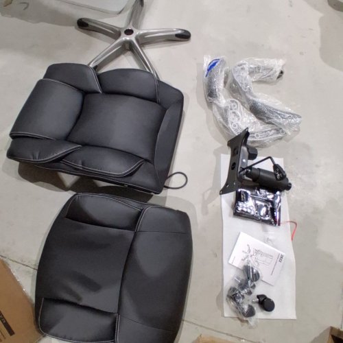 COLAMY HIGH BACK EXECUTIVE OFFICE CHAIR WITH PADDED FLIP UP ARMS - ADJUSTABLE TILT LOCK - ERGONOMIC BROWN (MODEL: 2822) image 7