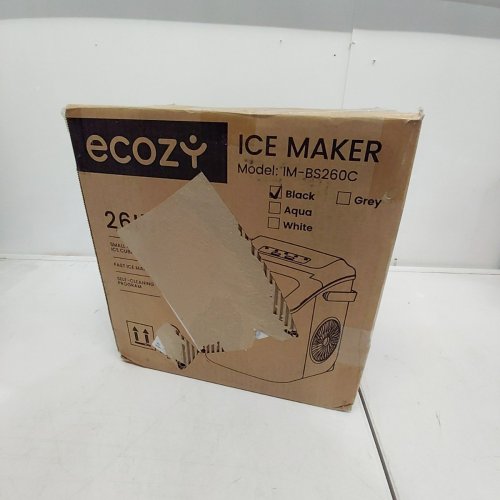 ECOZY PORTABLE COUNTERTOP ICE MAKER - MAKES 26LBS A DAY - 115V - BLACK - (MODEL: IM-BS260C) image 5