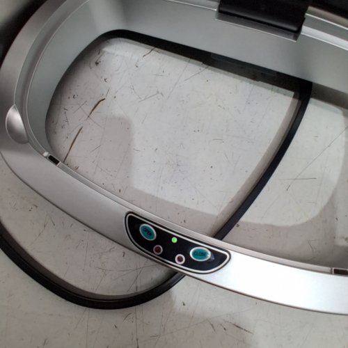 OVAL AUTOMATIC TOUCH FREE TRASH CAN - 13GAL - STAINLESS STEEL (MODEL: TC-1350R-SS) image 3