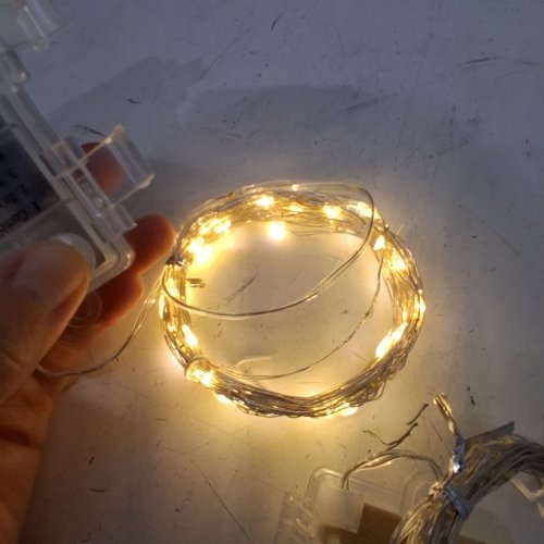 2PK LED STRING FAIRY LIGHTS WITH REMOTE - WARM WHITE image 2