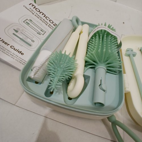 7PC MOMCOZY TRAVEL BABY BOTTLE BRUSH SET - CLASSIC STYLE (MODEL: LS001) image 3