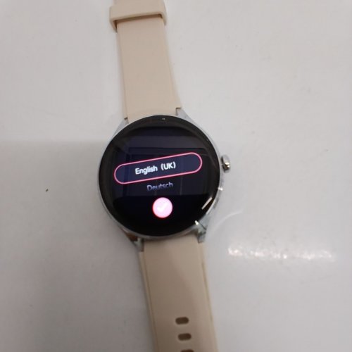 UNISEX VERYFIT SMART WATCH FITNESS TRACKER WITH BLUETOOTH CALLING, 100+ SPORTS MODES, SLEEP MONITOR & 1.27" DISPLAY - SILVER & BEIGE (MODEL: DR03) image 4