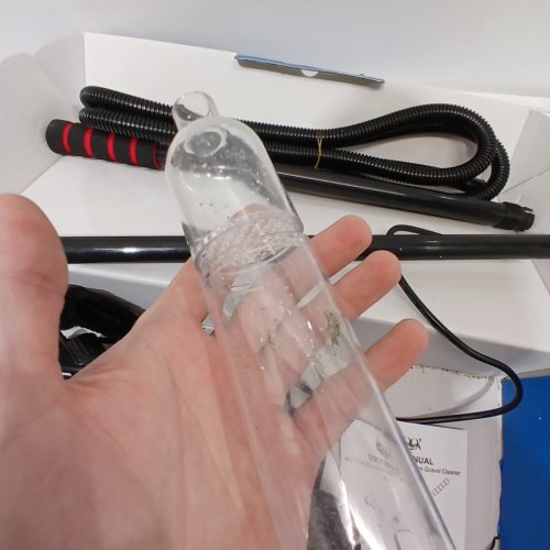 AQQA AQUARIUM GRAVEL CLEANER KIT 6-IN-1 ELECTRIC FISH TANK VACUUM CLEANING 110V 60HZ/20W 320GPH (MODEL- AQ-013) image 5